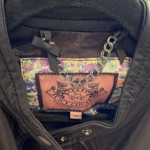 Juicy Couture genuine leather jacket - Picture 2 of 9